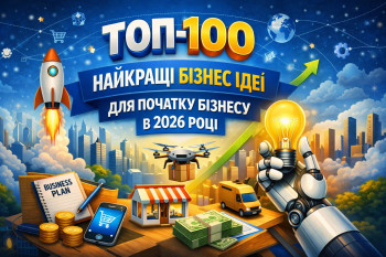 ТОП-100 найкращі бізнес ідеї для початку бізнесу в 2026 році