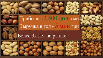 Действующий прибыльный бизнес (орехово-фруктовые смеси)