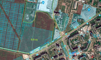 Продажа участка 9.9 га под строительство жилого комплекса