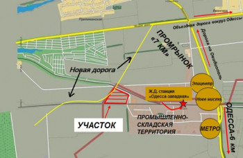 Земельный участок возле рынка "7 КМ" площадью 14,566 га