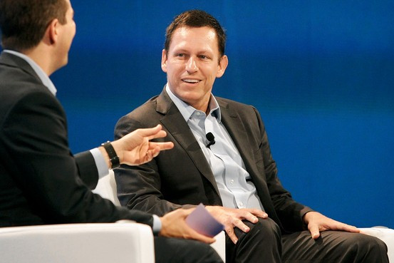 What types of assets is Peter Thiel
