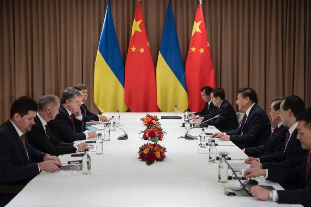 Президент Украины обсудил с Главой Китайской Народной Республики инвестиционное сотрудничество