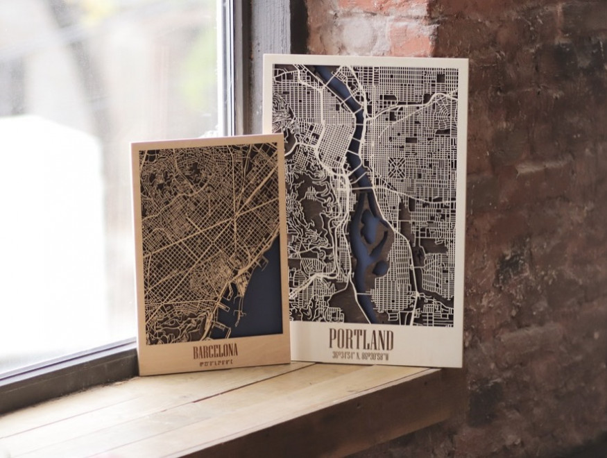EnjoyTheWood raised $30,000 on Kickstarter over the week for the production of wooden 3D maps of the world’s cities