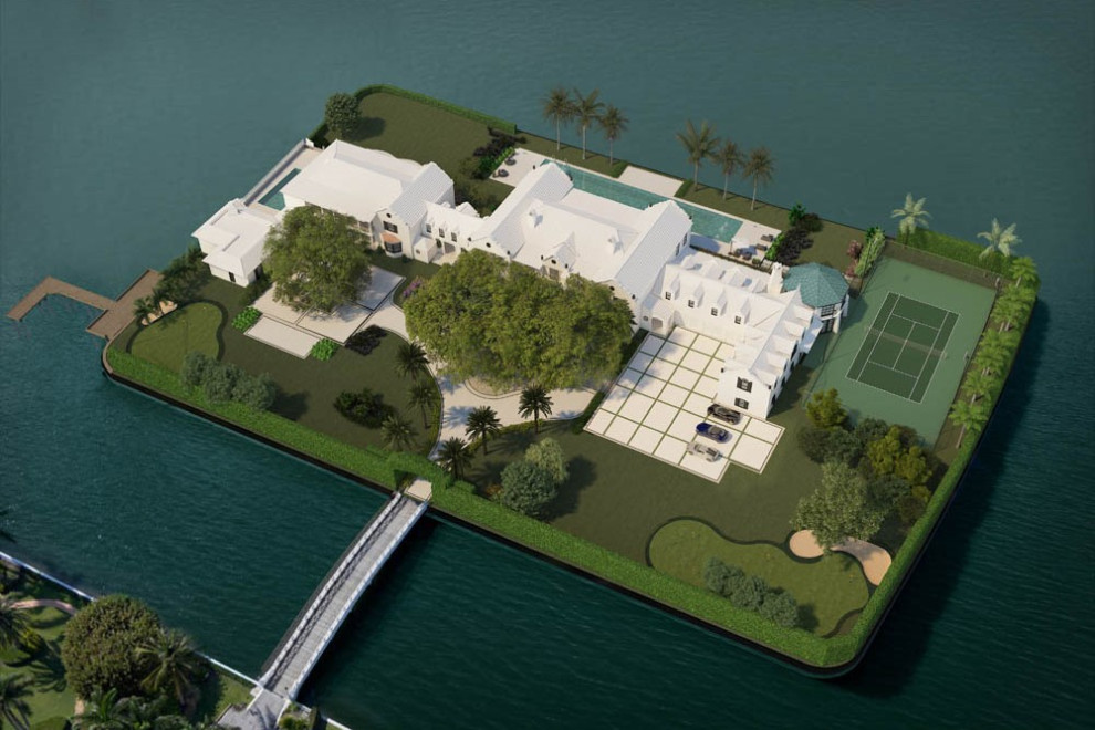 Частный остров в Палм-Бич и несколько домов выставлены на продажу за $353 млн