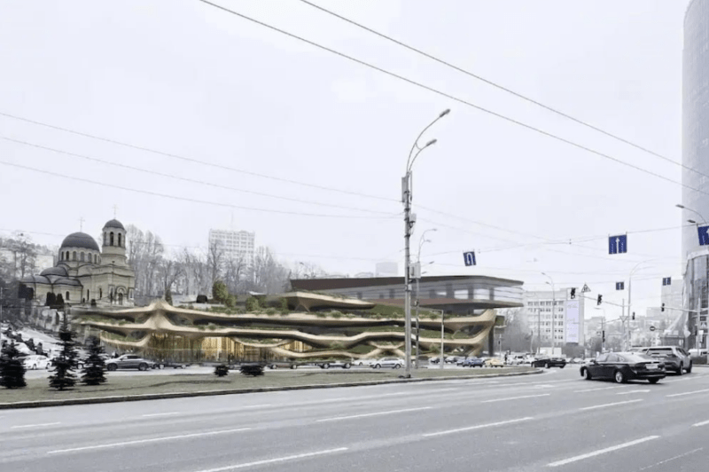 A five-story parking to be built in the center of Kyiv