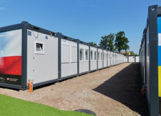 Первый пошел: в Бородянке открыли модульный городок для пострадавших от войны