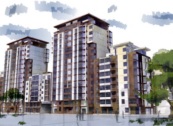 Строительство жилого комплекса с торговым центром в г. Одесса