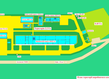 Продаж виробничо-складського комплексу 4 600 м2, 2.65 га + бізнес (вироби з акрилу) в Київській області