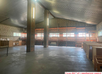 Продаж виробничо-складського комплексу 4 600 м2, 2.65 га + бізнес (вироби з акрилу) в Київській області