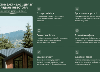 Инвестиционный девелоперский лот в Карпатах, 1,5 га (расширение до 3+ га) — 20 минут до Буковеля