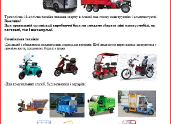 Інвестиції в проект розвитку продажу, збирання і виробництва малих транспортних засобів