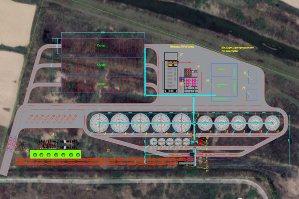 Construction of a large terminal for storage, transshipment and processing of agricultural crops in Transcarpathia