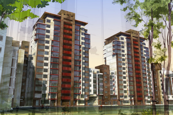 Строительство жилого комплекса с торговым центром в г. Одесса