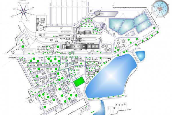 Industrial site with an area of 67 hectares (former sugar factory) in Cherkasy region