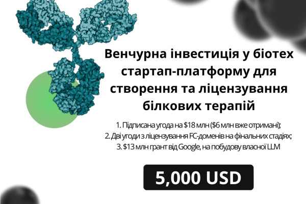 Investment in a Biotechnology Platform for the Development and Licensing of Protein Therapies