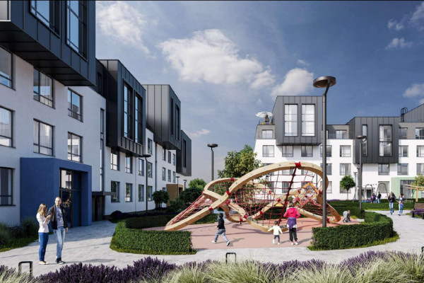 Продаж ділянки 1,2 га з проектом багатоквартирного комплексу 15 000 м2 у передмісті Львова