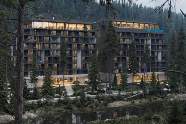 Инвестиционная продажа панорамного ресторана 779 м² на 9-м этаже премиум-комплекса MÉLIS (рядом с Буковелем) с гарантированным доходом