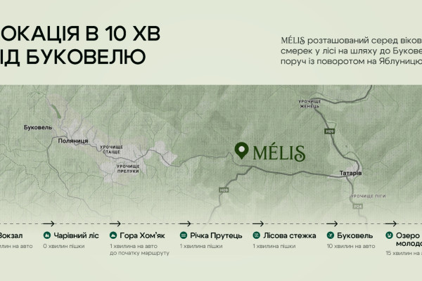 Инвестиционная продажа панорамного ресторана 779 м² на 9-м этаже премиум-комплекса MÉLIS (рядом с Буковелем) с гарантированным доходом