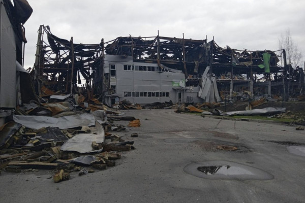 Спрос на склады: вокруг Киева уничтожено более 400 тыс. кв. м складов крупнейших компаний