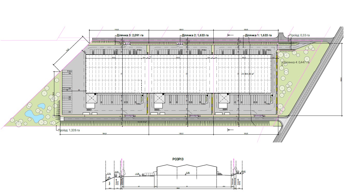 Ділянку 7,5 га з фасадом на трасу E50 / М12 у Хмельницькому виставили на продаж за $1,125 млн